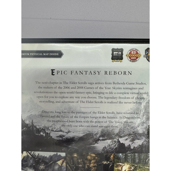 Elder Scrolls V: Skyrim (PC, 2011) COMPLETE with Manual and Map - Picture 4 of 7